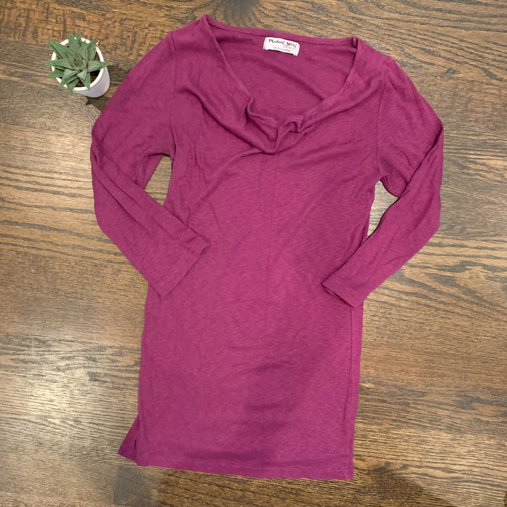 Michael Stars LS scoop neck shirt